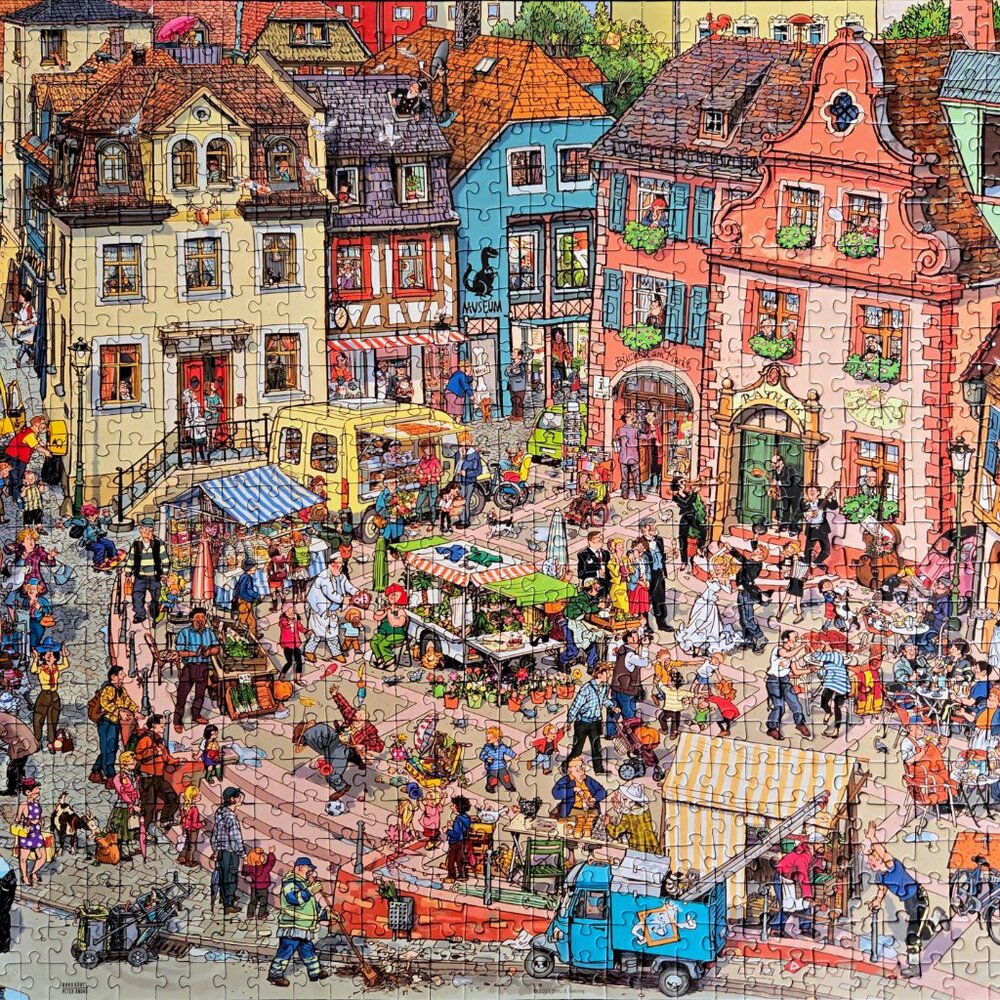 Market Place, 1000 piece puzzle, Heye